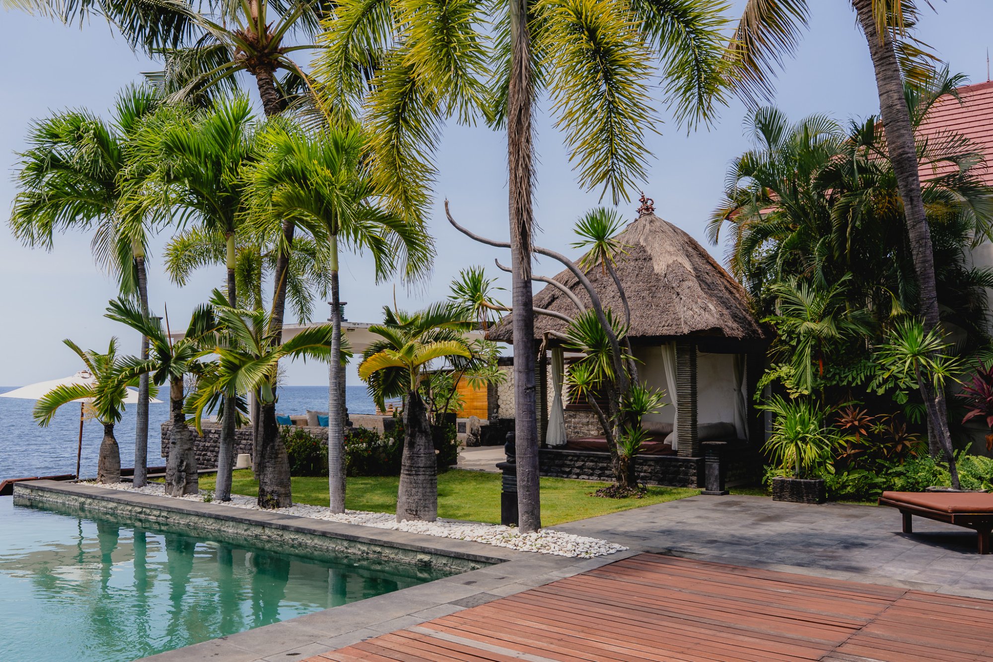 Traditional Balinese villa structure